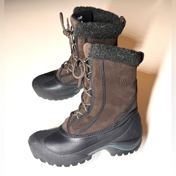 Sorel Women’s Thinsulate Brown Suede Fleece Lining SnowBoots NL1579-248 Size-7.5 - Picture 8 of 10